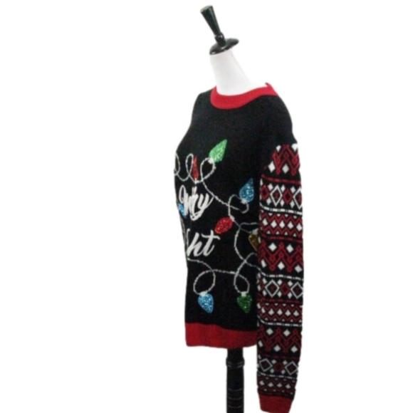 You Look Ugly Today Embellished Ugly Christmas Sweater Size Medium - Picture 3 of 5